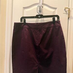 New York & Company Plum A-Line Skirt